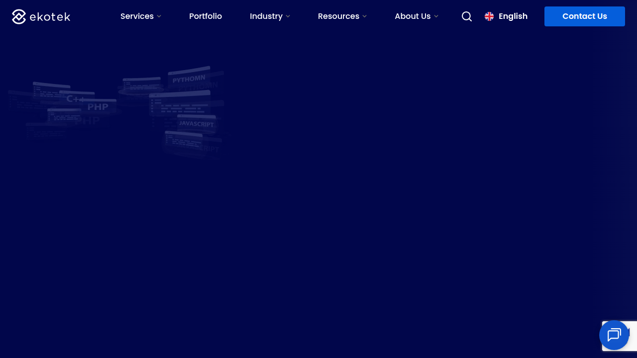Screenshot of ekotek.vn, a website offering insights into current mobile app development trends and the future of the industry.