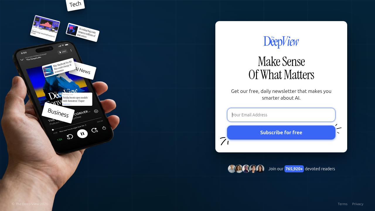 Subscribe to The AI Newsletter Worth Reading for daily updates on AI and tech innovations.