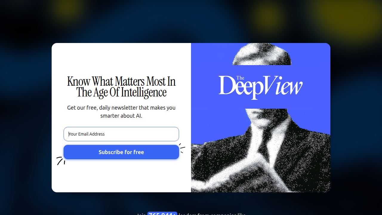 The Deep View newsletter offers curated daily insights into AI trends, helping developers stay informed without information overload.