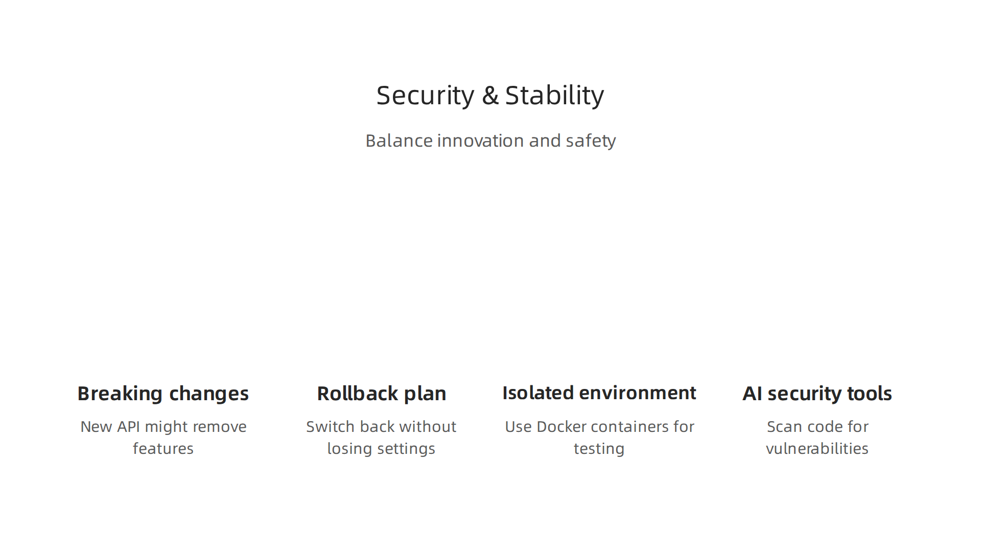 Understand the security and stability considerations when using VSCode Insiders to balance innovation with safety.