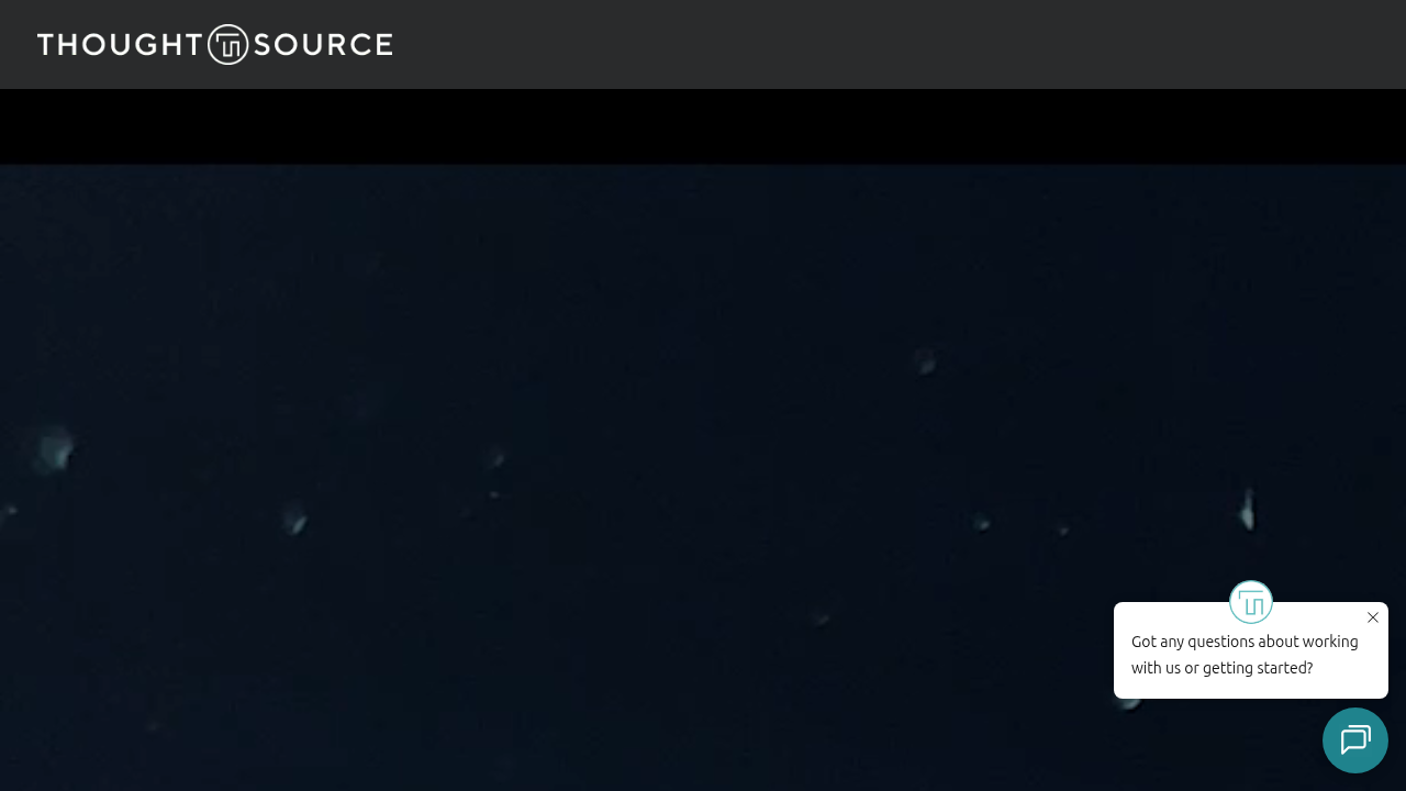 The homepage of Thoughtsource Consulting, offering expertise in M&A source code analysis.