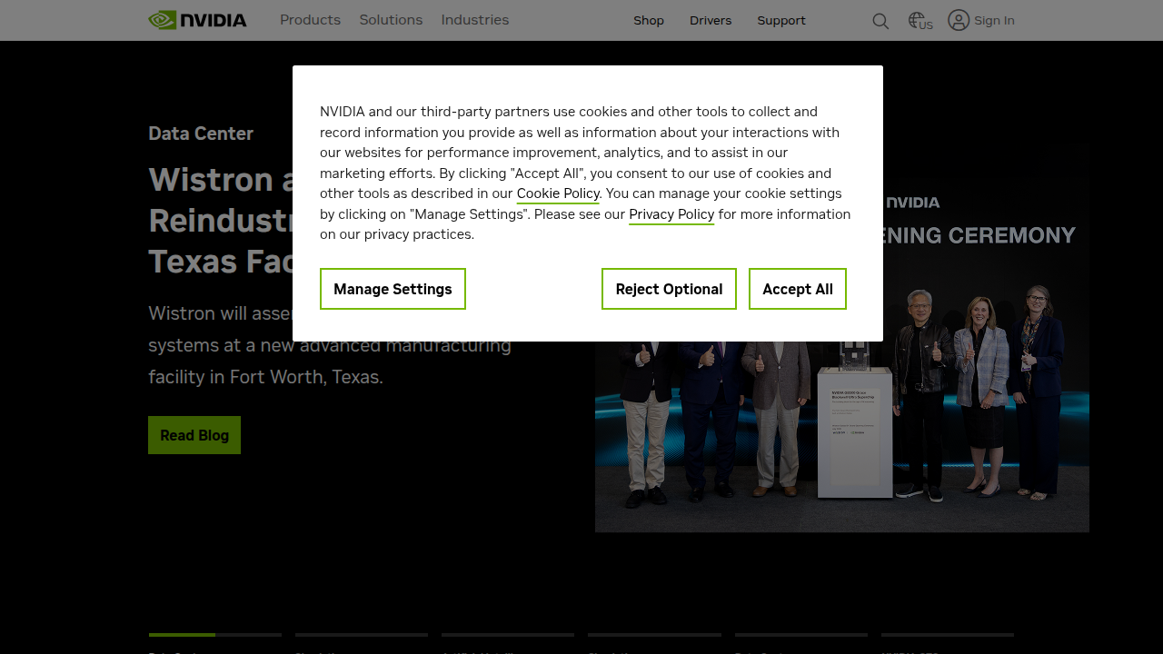 NVIDIA's website, a key player supporting open-source AI initiatives and foundational research.