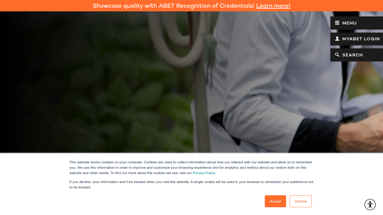 The Accreditation Board for Engineering and Technology (ABET) provides criteria for engineering program accreditation.
