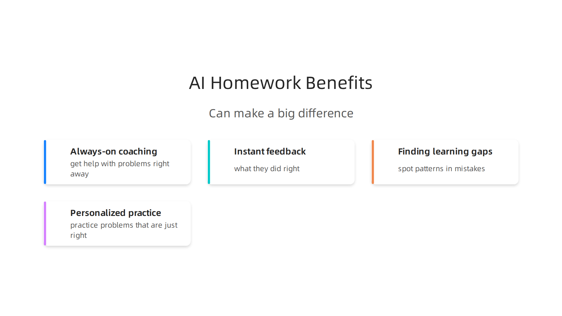 AI-powered homework assistance offers distinct advantages for L&D teams, enabling more personalized and efficient learning experiences.