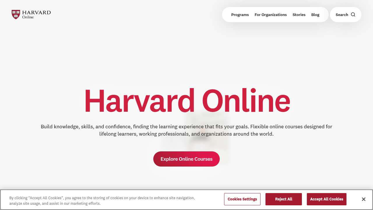 Harvard Online provides information on various programs, including options for verified certificates for online courses.