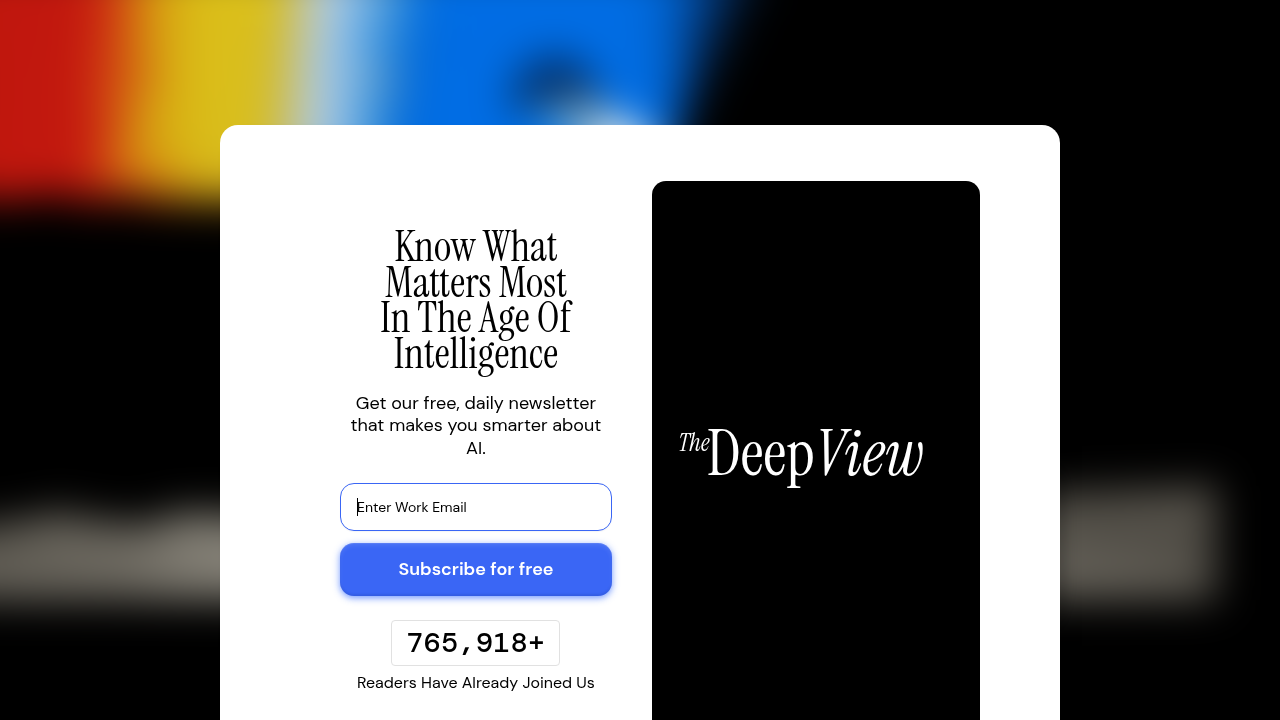 Subscribe to The AI Newsletter Worth Reading for daily updates on AI and technology trends.