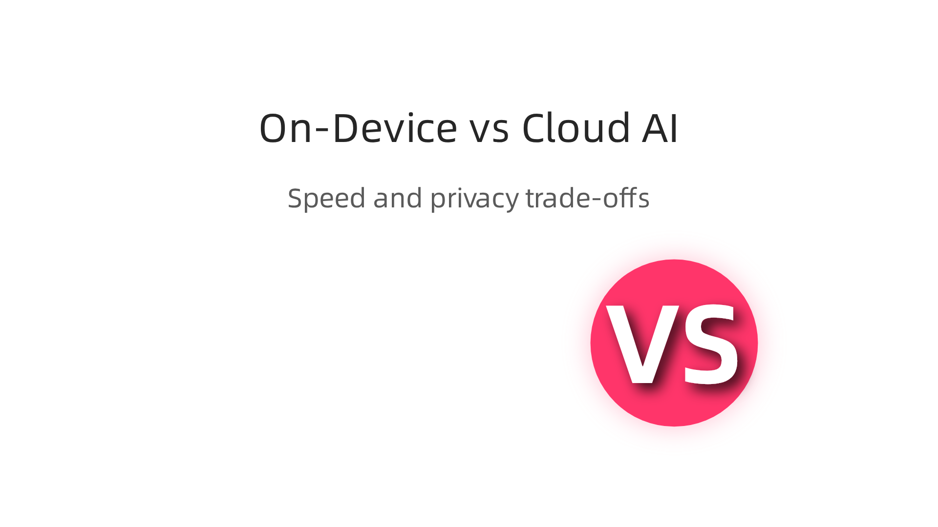 A comparison of on-device versus cloud AI for Meta Quest applications, highlighting speed and privacy trade-offs.