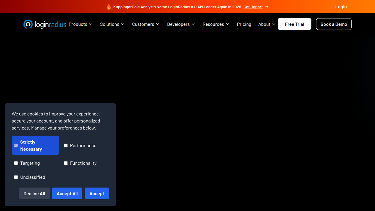 The LoginRadius blog, a resource for engineering insights, including topics like end-of-line characters.
